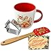 Imagen de Cia&Co Set Taza Navideña Casita 380 ml + Espátula Repostera y Molde para Galletas · Caja Regalo Festiva + Tarjeta Personalizable Idea Amigo Invisible y Detalles de Navidad