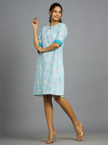 Image of Ravaiyaa - Attitude is everything Womens Soft Crepe Silk Casual Dress Summer Floral Printed Dress Ladies Tank Midi Sundress