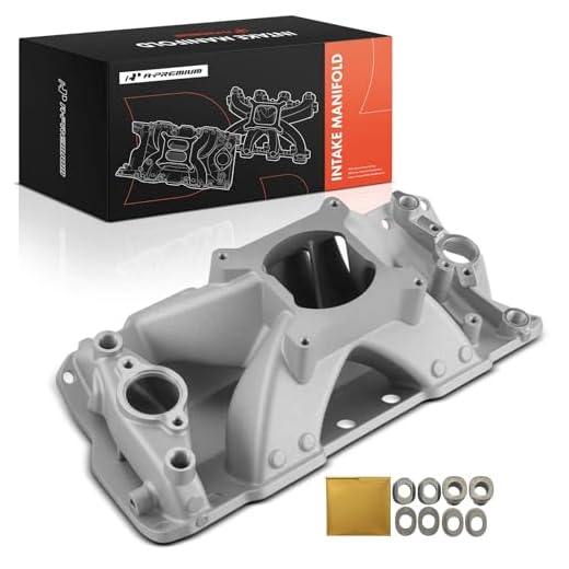 A-Premium Single Plane Intake Manifold Compatible with Chevy SBC 350 400, Small Block, (3000-7500 RPM Range), fits for Buick & Cadillac & Chevrolet & GMC & Oldsmobile & Pontiac, Replace for 52031