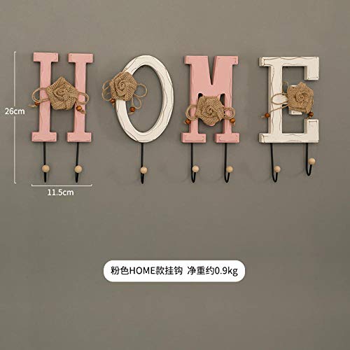 Crochet clé penderie murale rose et support veste design HOME - 2