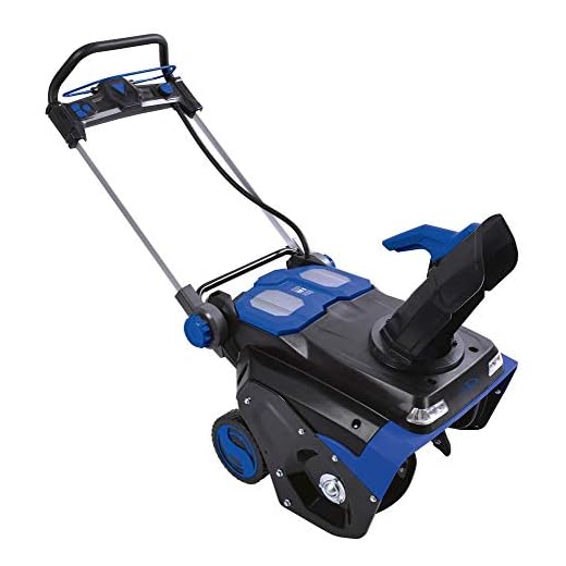 Snow Joe iON100V-21SB 100-Volt iONPRO Cordless Brushless Variable Speed Single Stage Snowblower Kit | 21-Inch | W/ 5.0-Ah Battery and Charger