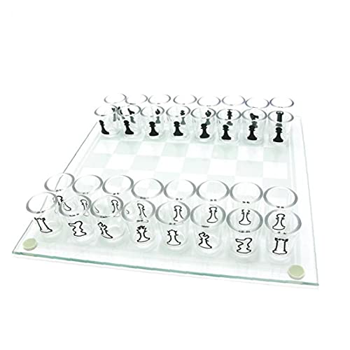 Jeu d'échecs en verre, jeu d'échecs en verre à boire, jeu d'échecs jeu d'échecs en verre coupe de vin, jeux d'échecs internationaux échiquier en adulte jeu d'échecs pour adulte