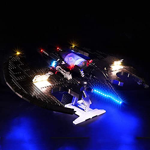 KCGNBQING LED-Beleuchtungsset für Lego Batwing, kompatibel mit Lego 76161. Bausteinmodell Puzzle-Baugruppe (Color… – Bild 7