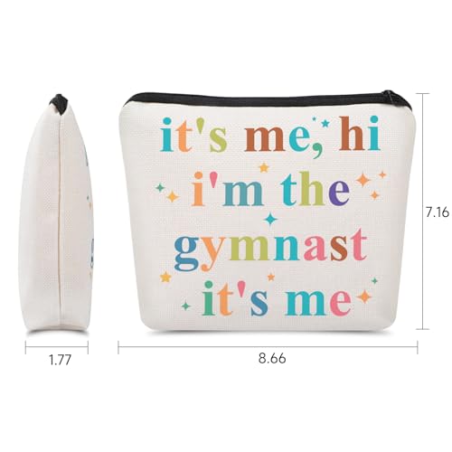 Gymnast Gymnastics Team Gift,Graduation Gifts for Women,Gymnastic Makeup Bag for Her Female Gymnastics Athletics Coach Friend Sister,Gymnastics Stuff2