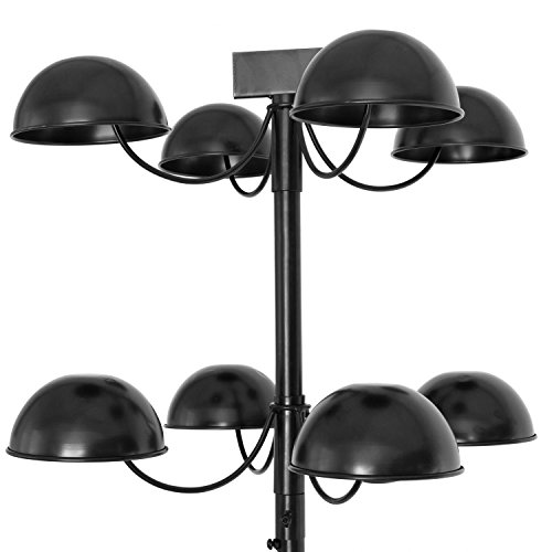Mygift Commercial Black Metal Hat Rack Stand With Rotating Dome-Shaped Holder, Holds 16 Hats Or Wigs #TOP5