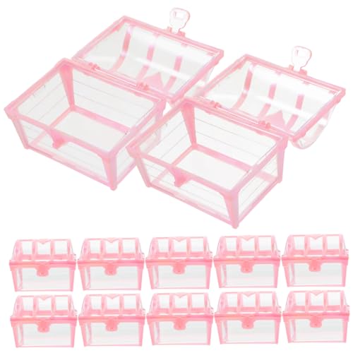Levemolo 12 Piezas Caja de Regalo Pirata para Fiesta Cumpleaños de Cajas de Dulces y Recuerdos Color Perlado Cofres Tesoro para Decoración y Almacenamiento de Golosinas