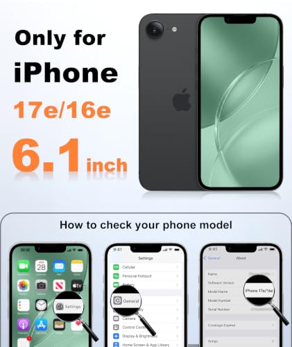 Image of FNTCASE for iPhone 17e Case Green: Translucent iPhone 16e Cases Compatible with MagSafe, Camera Protection & Tempered Glass Protector, 14FT Military Grade Drop Tested, Matte Skin-Friendly Cover