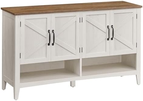 VASAGLE LBC039W01 3 Tier Traditional American Style Shoe Cabinet ...