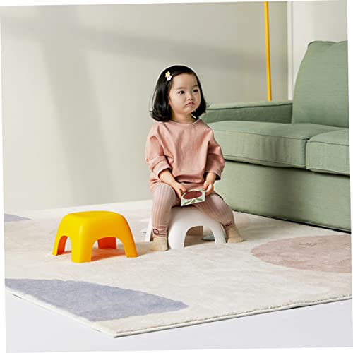 Image of Non Skid Stool for Shoe Changing Stackable Footstool for Toddlers Multi Purpose Step Stool for Bathroom and Kitchen Use