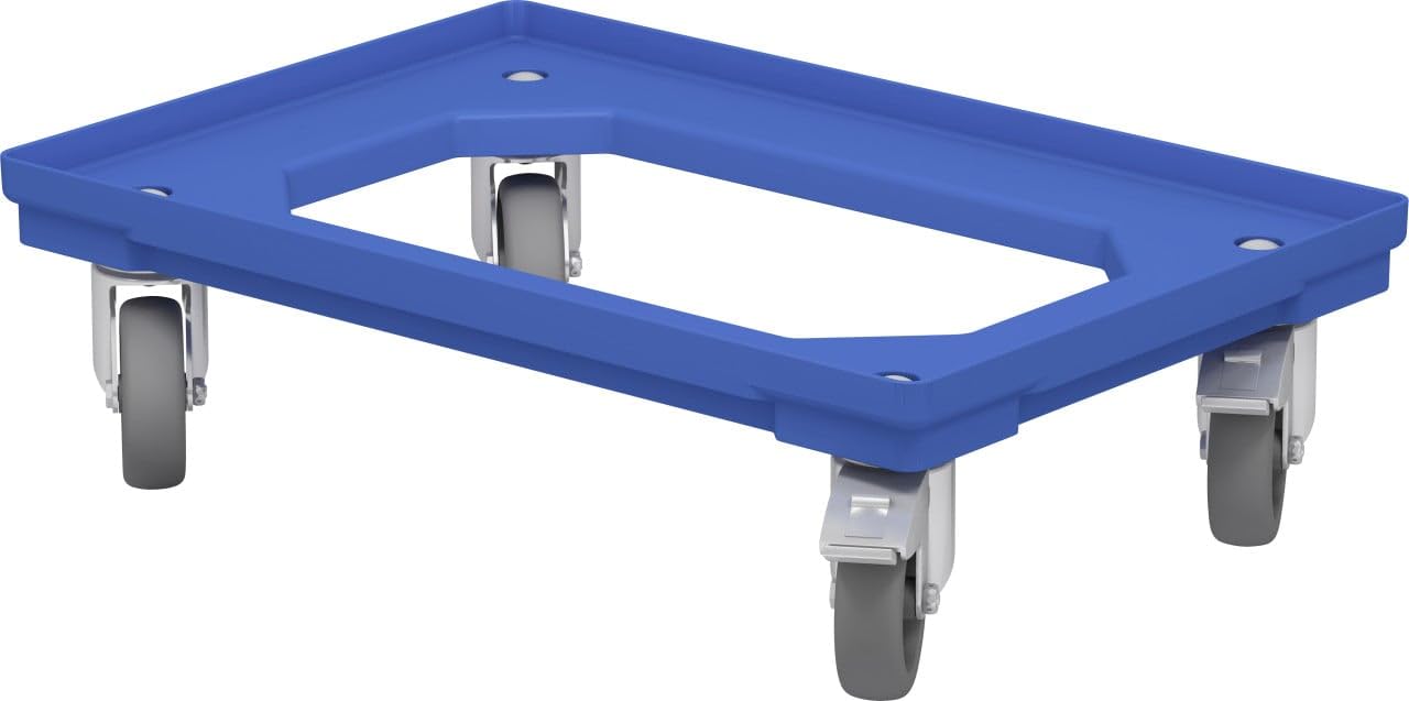 Rollwagen für Eurobox 60 x 40 cm mit Feststellbremse Boxen, Körbchen & Kisten