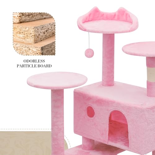 Torre para Gatos Moderna Athena 77 pulg Altura con Rascador y Consolas miniatura 4