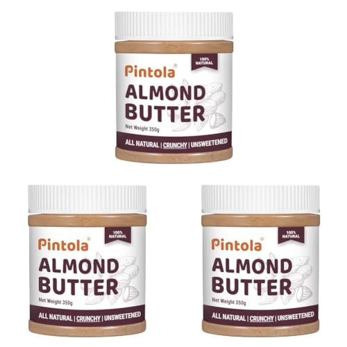 Image of Pintola All Natural Almond Butter (Crunchy) (350g) (Pack of 3)