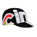 Fabricado en Italia Cinelli Cap Vintage Fahrrad Rider Mützen Kappen Fixie Retro Rennrad Fahrer, RiderCaps, Stil Nemo Tig schwarz