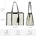 LOVEVOOK 15.6-inch Canvas Laptop Tote with Clutch for Women - Lightweight, Large Capacity for Work, Travel, School