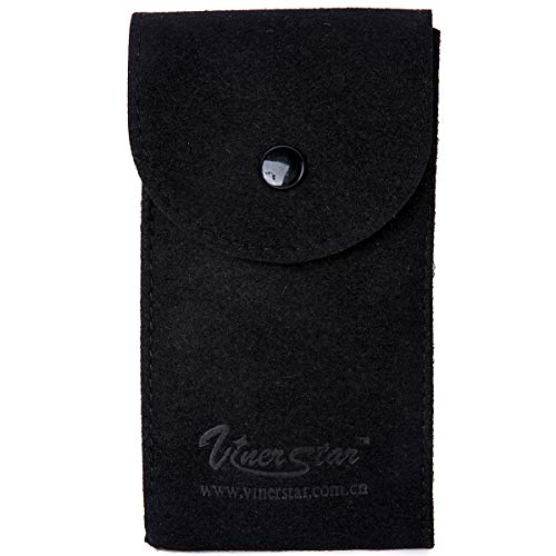 Vinerstar Suede Leather Watch Pouch For Watches With Bracelets Organizer Watch Travel Case (Black) #TOP7