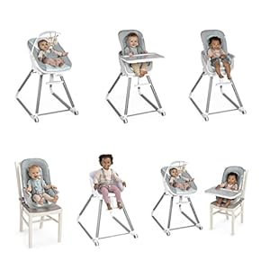 Ingenuity Beanstalk Baby to Big Kid 6-in-1 High Chair Converts from Soothing Infant Seat to Dining Booster Seat and more…
