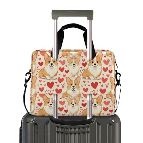 Bolso para portátil beige con correa y asa 15.6 pulg miniatura 4