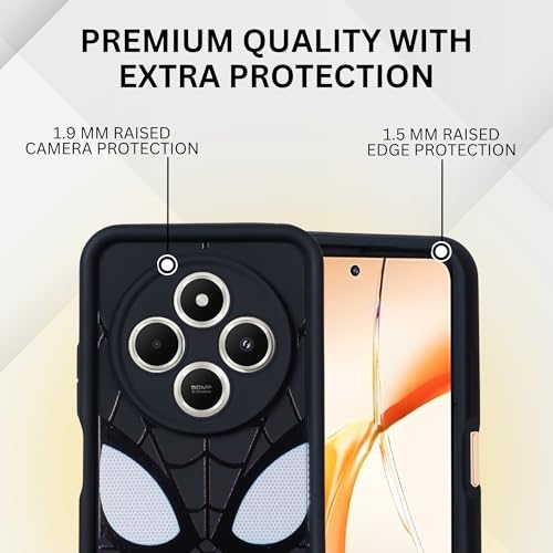 Image of DARKFIT Back Case Cover Compatible for Poco C75 5G | Silicone Case | Camera & Body Protection| Shock Proof | for Poco C75 | Color Black