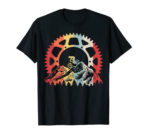 Mountain Biking Gear Retro Vintage MTB Bicycle Bike Rider T-Shirt