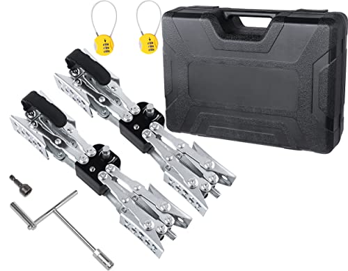 Maxchock B011-2 X-Shaped Rv Stabilizer Wheel Chock (Allow Drill Adjust) Dual Axel Rv Travel Trailer Camper Tire While Camping -2 Pack thumb #4
