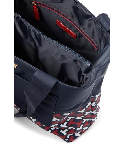 Tommy Hilfiger Womens Jennie II Tote Tommy Navy/Tommy Red/Optic White Large3