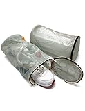 2 Pack Shoes Laundry Bag, Sneaker Mesh Laundry Dryer Bags, Shoe Wash Bag for Washing Machine & Dryer, Reusable Mesh Wash Bag for Shoes Socks Bras, Storage & Travel(Black)