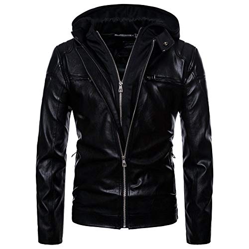Veste en cuir moto homme pour les balades d'automne au guidon