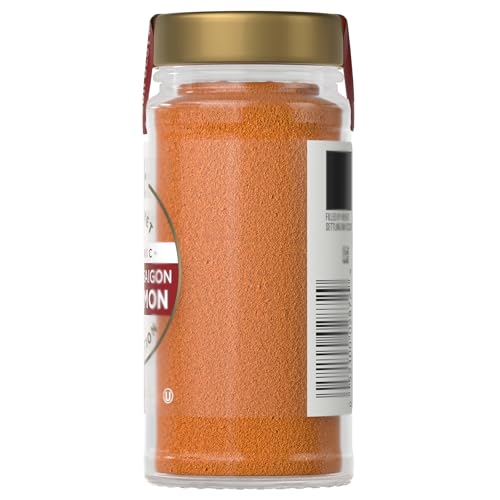 McCormick Gourmet Collection Saigon Cinnamon, Ground, Organic, Non GMO, Our Best Herbs & Spices, Sweet Flavor, Spicy Aroma, Elevate French Toast, Dessert, Couscous & More, 1.25 oz