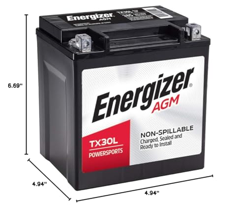 Energizer ETX30L Tx30L Agm Motorcycle And Atv 12V Battery thumb #3