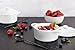 Kook Ceramic Mini Cocotte Set, Small Casserole Dishes with Lids and Handles, Individual Baking Ramekins, Oven safe 500F, Microwave & Dishwasher Safe, Stoneware, 12 oz, Set of 4, (Swiss White)