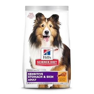Hill’s Pet Nutrition Science Diet Dry Dog Food, Adult, Sensitive Stomach & Skin, Chicken Recipe, 30 lb. Bag