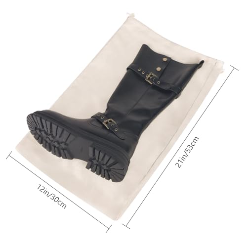 LAKE OF FIRE Boot Bag for Cowboy Boots - Travel Boot Storage Bag for Cowboy Boot Protection (21" X 12")2