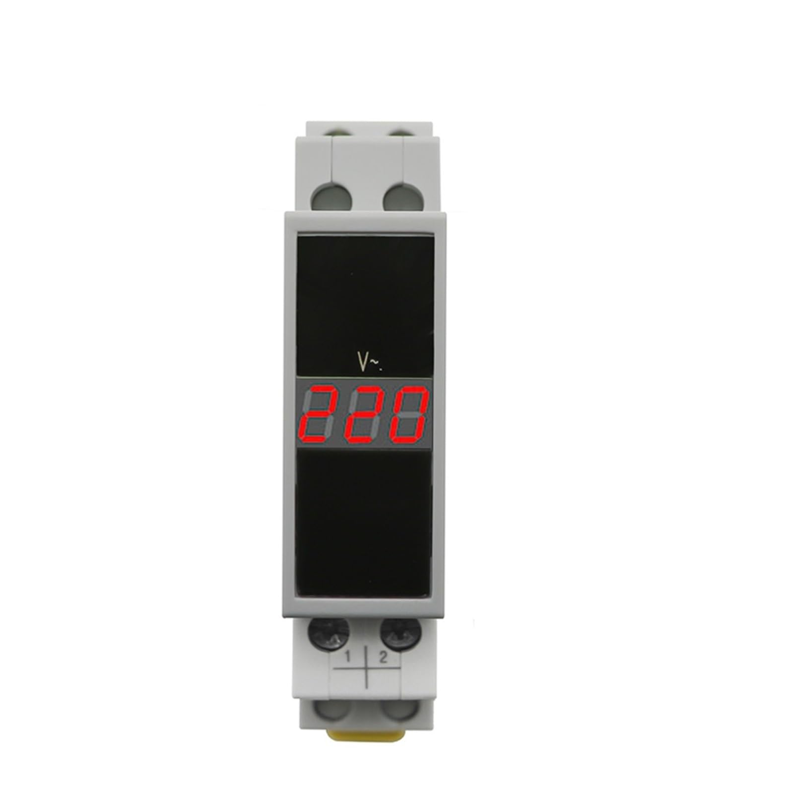Voltmètre modulaire LED AC 80-500V mini indicateur digital monophasé pour tableau électrique - 7
