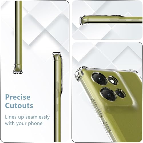 Image of REALCASE Silicone Moto G86 5G / G86 Power 5G Back Cover Case, Scratch Resistant Protective Crystal Clear Transparent Shock Proof Bumper Back Cover Case for Moto G86 5G / G86 Power 5G