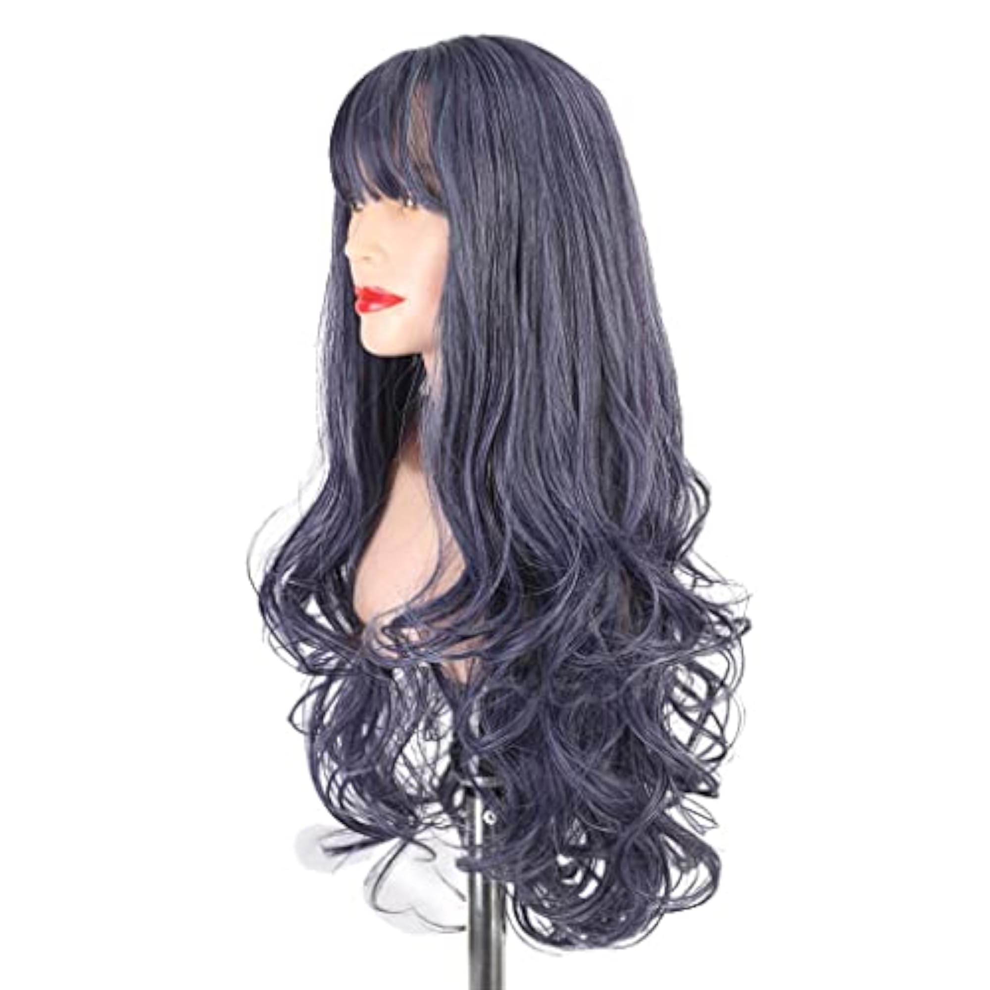 22'' Long Curly Wavy Heat Resistant Synthetic Wig