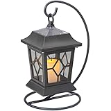 タカショー ゆらぎソーラー キャンドルランタンライト ルシア アンティークグレー 【LGS-112】屋外 LED 自動点灯 ソーラー