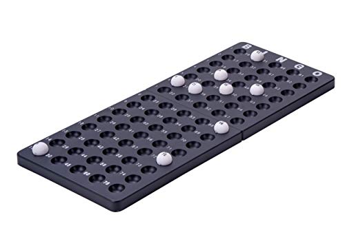 Engelhart - 360564 - Komplettes Mini-Bingo-Spiel mit 75 Kugeln und Zubehör - Bingomolen - 13,5 cm