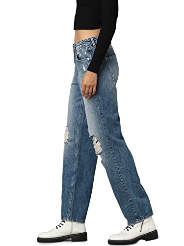 Image of ONLY Women's High Rise Straight Jeans