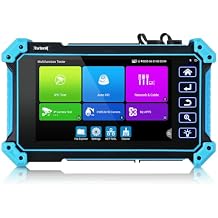 Rsrteng 8K IP Camera Tester, IPC-5200 Plus 8MP AHD CVI TVI SDI CVBS IP Camera Test 4K HD Display Video Monitor 5inch IPS Touch Screen IPC Tester Support POE PTZ RS485 HD & VGA Input DC12V Output