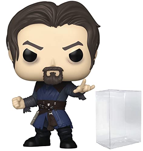 POP Marvel: Doctor Strange Multiverse of Madness - Sinister Strange Funko Vinyl Figure (Bundled with Compatible Box Protector Case), Multicolor, 3.75 inches