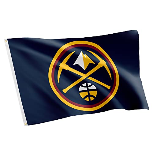 Desert Cactus Denver Nuggets Flag NBA 100% Polyester Indoor Outdoor 3x5 feet National Basketball Association Team Flags (Flag #1)
