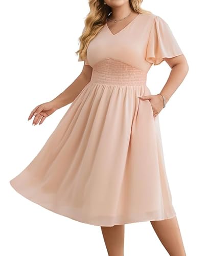 Hanna Nikole Grande taille - Robe en mousseline de soie