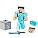 Minecraft Comic Maker Steve in Diamond Armor Action Figure, Multicolor
