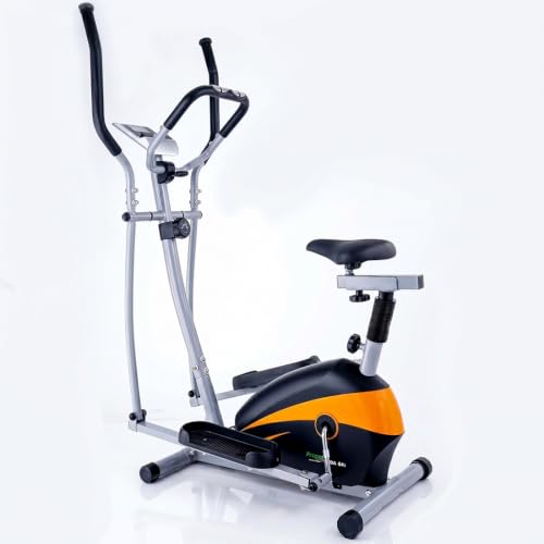 Image of Propel HDA 64i 2-in-1 Elliptical Cross Trainer & Seated Upright Bike for Home | 8-Level Magnetic Resistance | Silent Flywheel | Adjustable Seat & Handle | Pulse Monitor | 100 kg Capacity