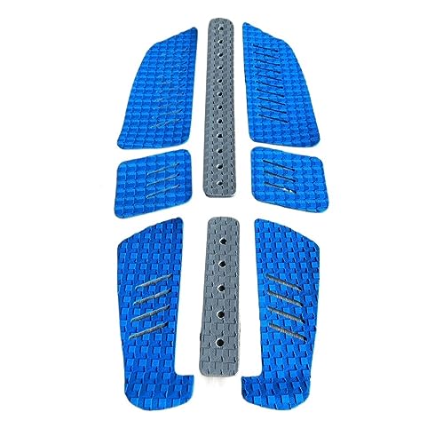 ZGYDNM Traction Pad 8-Piece Surfboard Traction Pad Surf Longboard Pad -Slip with Adhesive Grips Longboard Stand Up Paddle Board (Color : B, Size : 2)