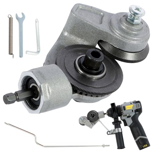Electric Drill Plate Cutter, High Manganese Steel Electric Drill Shears Sheet, Drill Cut Pro Metal Cutting Adapter, Sheet Metal Cutter Drill Attachment for Cutting Iron Copper (Universal Version)