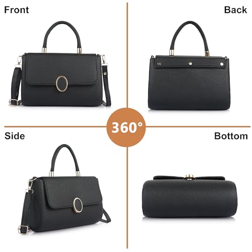 Image of Synthetic Leather Casual Classy Top Handle Handheld Crossbody Travel Side Sling Bag For Women