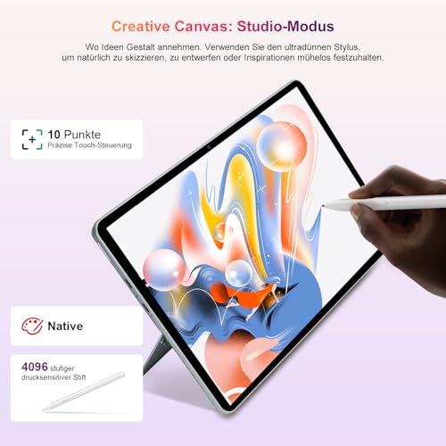 Ninkear 2-in-1 Laptop, 13 2.5K Touchscreen mit Tablet, Intel Ultra 5 115U AI CPU (Bis zu 4,2GHz), 16GB LPDDR5, 1TB SSD, Intel Grafik 1.8GHz, Wi-Fi 6, RGB Tastatur, Win11 Laptop für Arbeit und Reisen