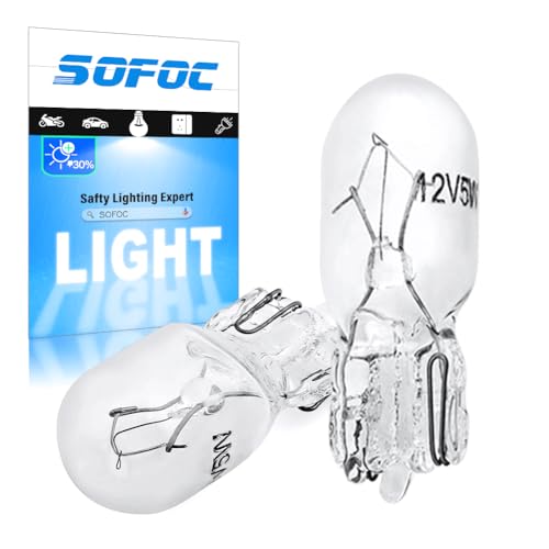 【Caratteristiche】 Le nostre lampadine alogene da 12V 5W sono impermeabili, antipolvere e hanno una rapida dissipazione del calore. Sono il ricambio ideale per le luci della tua auto.