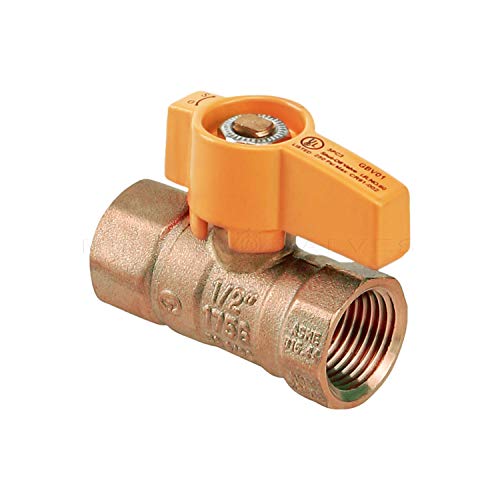 Válvula de bola de gas con mango de aluminio para control seguro 3